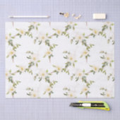 Romantische witte bloemenbruiloft tissuepapier (Craft)