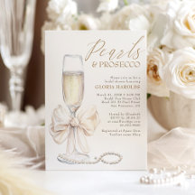 Romantische witte boeg parels & Prosecco Vrijgezel