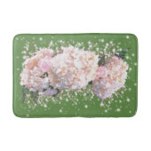 Romantische witte brandkranen, roze rozen badmat (Voorkant)