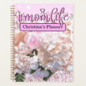 Romantische witte brandkranen roze rozen #momlife planner (Voorkant)