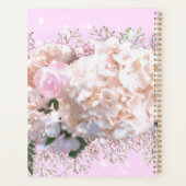 Romantische witte brandkranen roze rozen #momlife planner (Achterkant)