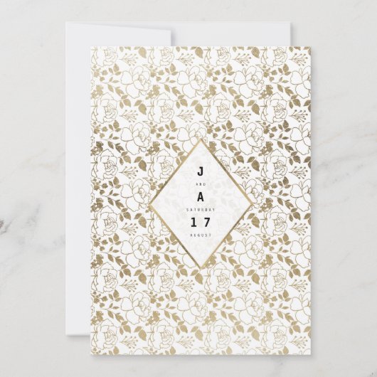 Romantische witte bruine brute bruinkoolbruine bru kaart (Achterkant)