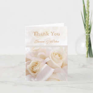 Romantische witte crème rozen Huwelijk Bedankt