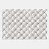 Romantische witte faux lederen bruiloft inpakpapier vel (Voorkant 3)