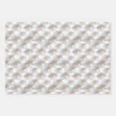 Romantische witte faux lederen bruiloft inpakpapier vel (Voorkant 2)