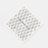 Romantische witte faux lederen bruiloft servet (Hoek)