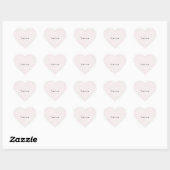 Romantische Witte Harten Roze Valentijnsdag Hart Sticker (Vel)