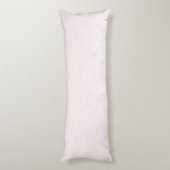 Romantische witte harten roze Valentijnsdag Lichaamskussen (Achterkant (Verticaal))