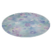 Romantische  witte lavendelbloemen snijplank (Hoek)