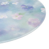 Romantische  witte lavendelbloemen snijplank (Hoek)