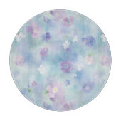 Romantische  witte lavendelbloemen snijplank (Voorkant)