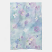 Romantische  witte lavendelbloemen theedoek (Verticaal)