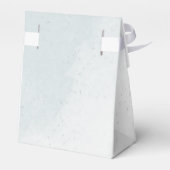 Romantische witte marine & stoffige blauwe bloemen bedankdoosjes (Achterkant)