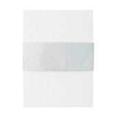 Romantische witte marine & stoffige blauwe bloemen uitnodigingen wikkel (Achterkant Voorbeeld)