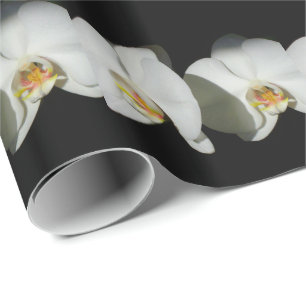 Romantische witte orchideeën, tropische foto van f cadeaupapier