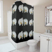 Romantische witte orchideeën, tropische foto van f douchegordijn (In situ)