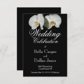 Romantische witte orchideeën, tropische foto van f kaart (Voorkant / Achterkant)