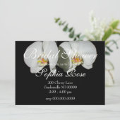 Romantische witte orchideeën, tropische foto van f kaart (Staand voorkant)