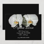 Romantische witte orchideeën, tropische foto van f kaart (Voorkant / Achterkant)