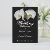Romantische witte orchideeën, tropische foto van f save the date (Staand voorkant)