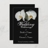 Romantische witte orchideeën, tropische foto van f save the date (Voorkant / Achterkant)
