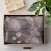 Romantische witte pauw en blos roze bloemen tissuepapier (Geschenk)