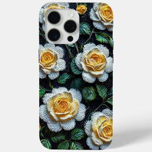Romantische Witte Roos Bloem Esthetiek Minimalist iPhone 15 Pro Max Hoesje