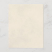 Romantische Witte Rose BUDGET bruiloft uitnodiging (Achterkant)