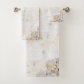 Romantische witte rozen bad handdoek (Insitu)