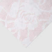 Romantische witte rozen blush roze bruiloft tissuepapier (Detail)