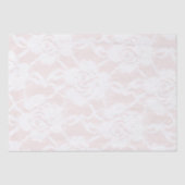 Romantische witte rozen blush roze bruiloft tissuepapier (Voorkant)