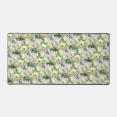 Romantische witte rozen bureaumat (Voorkant)