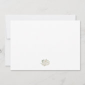 Romantische witte rozen Elegante bruiloft FOTO Save The Date (Achterkant)