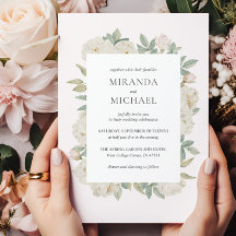 Romantische witte rozen Elegante BRUILOFT