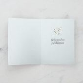 Romantische Witte Rozen Piano het leven is maar ee Kaart (Binnen)