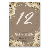 Romantische witte rustieke Rozen bruiloft Kaart (Voorkant)