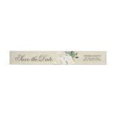 Romantische Woodland bruiloft RSVP Wraparound Labe (Individueel)