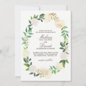 Romantische Woodland bruiloft uitnodigingen (Voorkant)