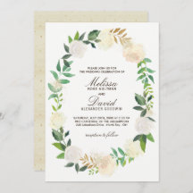 Romantische Woodland bruiloft uitnodigingen