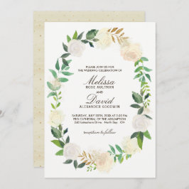 Romantische Woodland bruiloft uitnodigingen