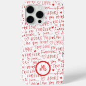 Romantische woorden Valentijnsdag Case-Mate iPhone Case (Achterkant)