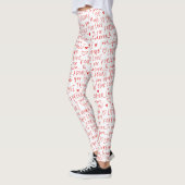 Romantische woorden Valentijnsdag Leggings (Links)