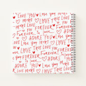 Romantische woorden Valentijnsdag Notitieboek (Achterkant)