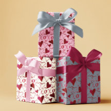 Romantische XXOO Kalligrafie Harten Valentijnsdag