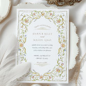 Romantische zachte bloementuin bruiloft kaart