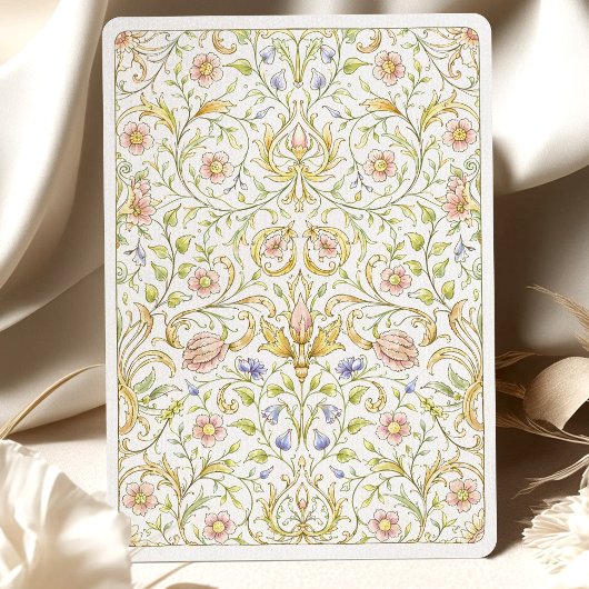 Romantische zachte bloementuin bruiloft kaart