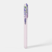 Romantische Zachte Lila Wisteria Monogram Script N iPhone Hoesje (Rechterkant)