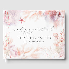 Romantische Zee Schelpen Koralen Onderwater Leven  Gastenboek