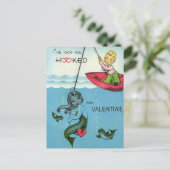  Romantische Zeemeermin Valentijnsdag Briefkaart (Staand voorkant)