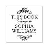 Romantische zelfinkend stempel Dit boek behoort to (Design)